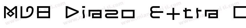 MVB Diazo Extra Condensed Rough 1字体转换